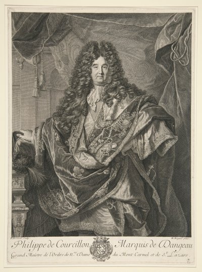 Philippe de Courcillon, Marchese di Dangeau da Pierre Drevet