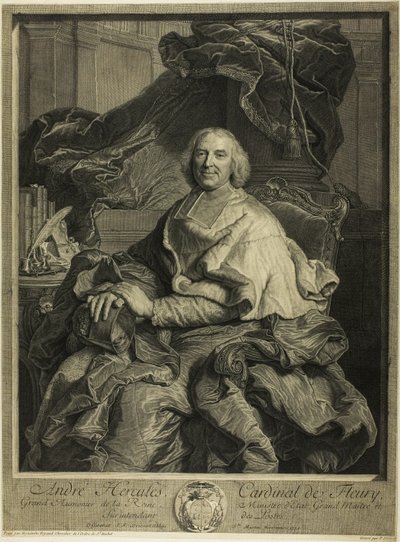 Ritratto del cardinale de Fleury da Pierre Drevet