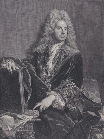 Ritratto di Robert de Cotte, 1722 da Pierre Drevet