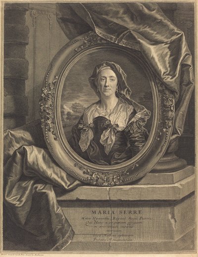 Maria Serre, Madre Hyacinth Rigaud da Pierre Drevet after Hyacinthe Rigaud