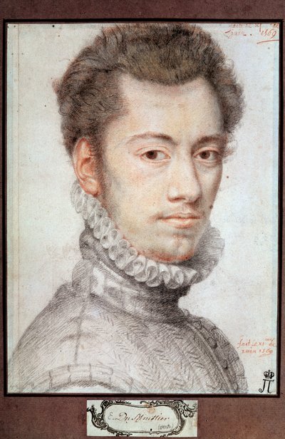 Ritratto di Etienne Dumoustier, c1570 da Pierre Dumonstier I