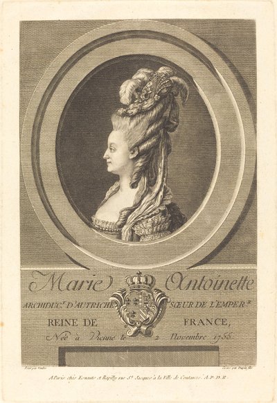 Maria Antonietta da Pierre Dupin II after Carle Van Loo