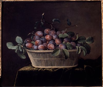 Cesto di prugne da Pierre Dupuis