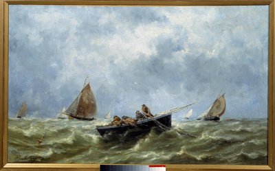Pescatori di mare. Dipinto di Emile Berthelemy (1880), Museo di Terranova, Fécamp da Pierre Emile Berthelemy
