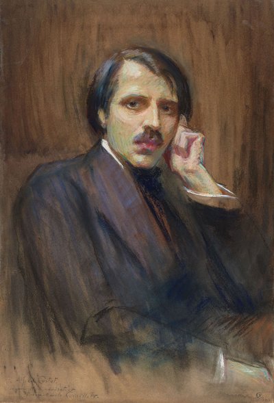Ritratto del pianista e compositore Alfred Cortot da Pierre Émile Cornillier