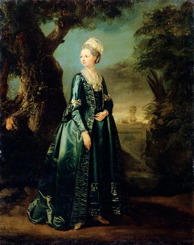 Signora in un giardino, ritratto della Granduchessa Natalia da Pierre Etienne Falconet