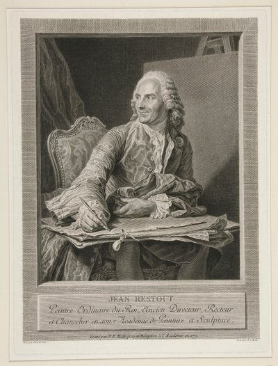 Jean Restout il Giovane da Pierre Etienne Moitte