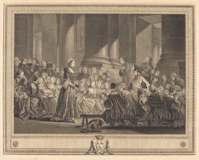 Il catechismo da Pierre Etienne Moitte after Pierre Antoine Baudouin