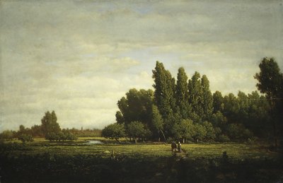 Un Prato Bordato di Alberi da Pierre Etienne Theodore Rousseau