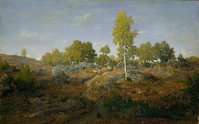 Un sentiero tra le rocce da Pierre Etienne Theodore Rousseau