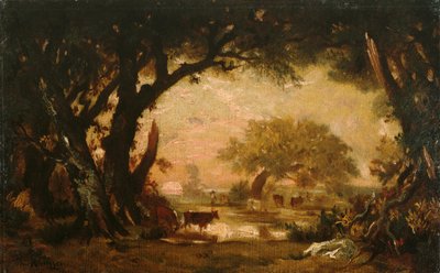 Radura nei boschi di Fontainebleau da Pierre Etienne Theodore Rousseau