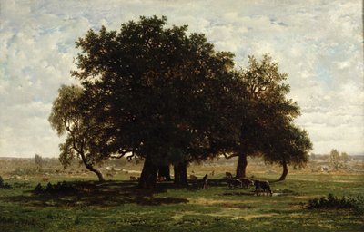 Lecci, Apremont, 1850-52 da Pierre Etienne Theodore Rousseau