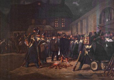 Raduno della Guardia Nazionale durante il colpo di stato del 2 dicembre 1851 da Pierre Eugène Lacoste