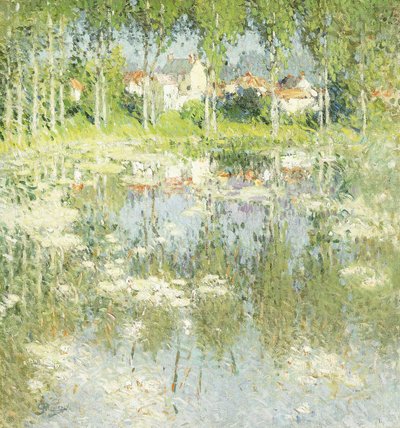 Paesaggio estivo da Pierre Eugene Montezin