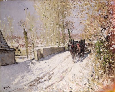 Paesaggio invernale da Pierre Eugene Montezin