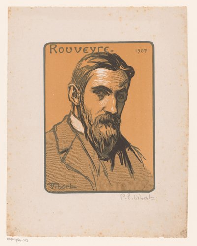 Ritratto di André Rouveyre da Pierre Eugène Vibert (signed by artist)