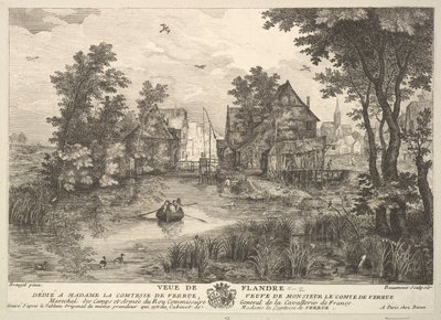 Veduta delle Fiandre Veue de Flandre dopo il dipinto nella collezione di Madame la Comtesse da Pierre Francois Beaumont