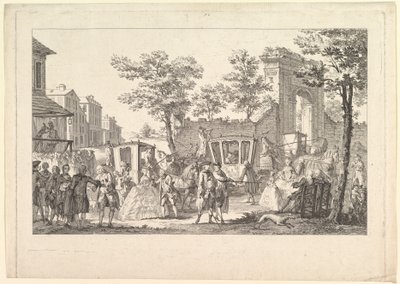 Tableau des portraits à la Mode, 1760-61 da Pierre Francois Courtois