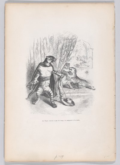 La tigre entrò furtivamente, il pugnale in mano da Pierre Francois Godard