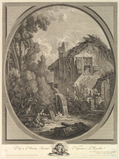 Paesaggio con Mulino a Vento, 18° secolo da Pierre Francois Laurent