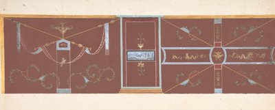 Progetto per Decorazione Murale da Pierre Francois Leonard Fontaine