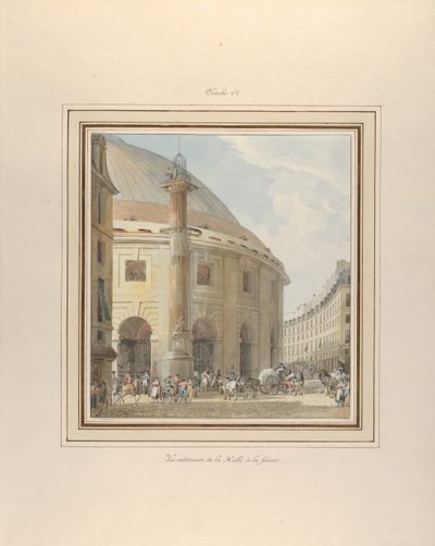 La Halle aux Blés, vista esterna da Pierre Francois Leonard Fontaine