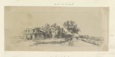 Paesaggio con canale e palizzata da Pierre François Basan (workshop of)