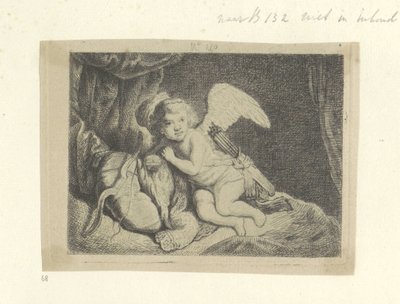 Amore riposante da Pierre François Basan (workshop of)
