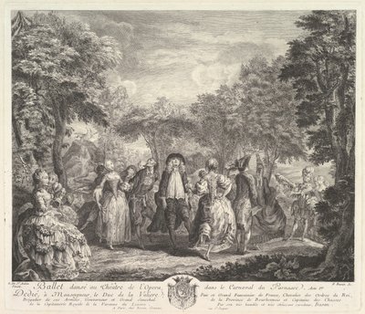 Il Carnevale del Parnaso, 1761-62 da Pierre François Basan