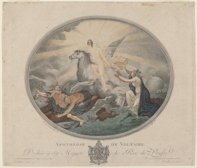 Apoteosi di Voltaire da Pierre François Legrand, after Robert Guillaume Dardel