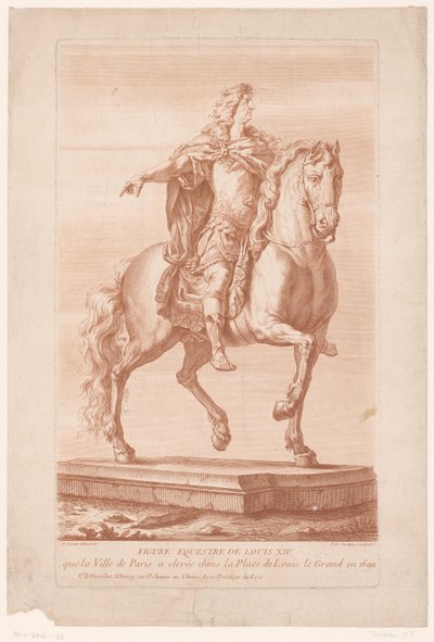 Ritratto equestre di Luigi XIV da Pierre François Tardieu