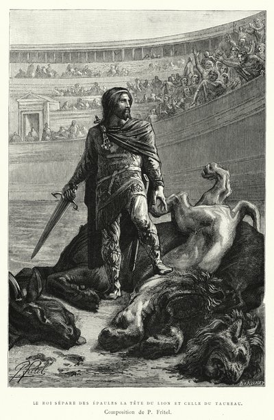 Il re separa la testa del leone e quella del toro da Pierre Fritel