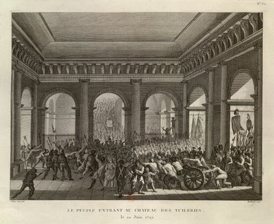 Le persone che entrano nel Palazzo delle Tuileries da Pierre Gabriel Berthault