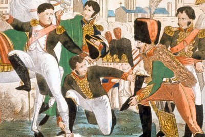 Napoleone I ferito a Ratisbona (1809) da Pierre Gautherot