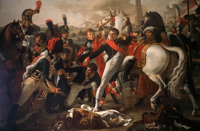 Napoleone ferito davanti a Ratisbona da Pierre Gautherot
