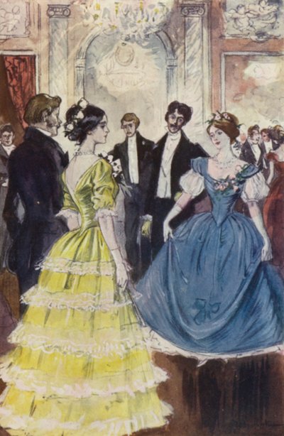 Ho visto Marguerite ballare con il Conte de N (litografia a colori) da Pierre Georges Jeanniot