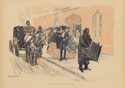 Parigini che lasciano un ballo alle sei del mattino da Pierre Georges Jeanniot