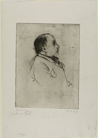 Ritratto di Degas da Pierre Georges Jeanniot