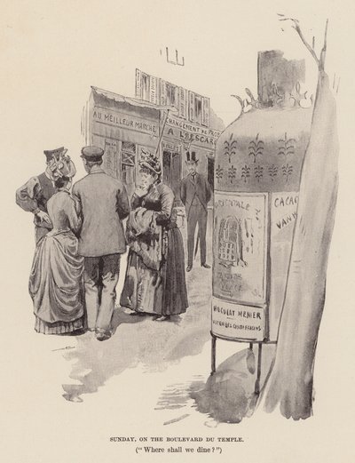 Domenica, sul Boulevard du Temple da Pierre Georges Jeanniot