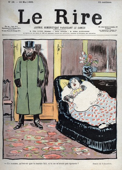 Cosa avresti fatto se non mi avessi sposato? - disegno di Pierre Georges Jeanniot (1848-1934) per 