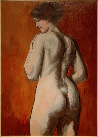 Nudo femminile su sfondo rosso da Pierre Paul Girieud