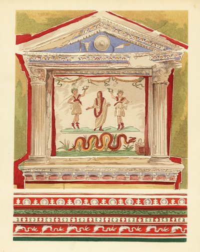 Larario domestico nella Casa dei Vettii, Pompei da Pierre Gusman