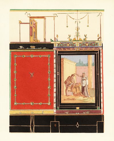 Oecus o salotto nella Casa di M da Pierre Gusman