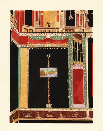 Tablinum nella Casa di Marco Lucrezio Frontone, Pompei da Pierre Gusman