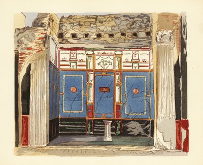 Tablinum della Casa della Piccola Fontana, Casa della Fontana Piccola, Pompei da Pierre Gusman