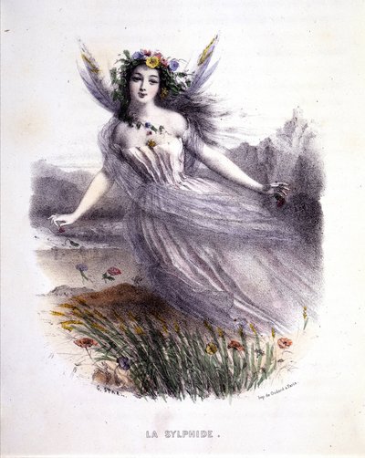 Fata: La silfide - in "Le donne mitologiche", di Mery e Foelix, ill. di G. Staal, ed. da Gouet da Pierre Gustave Eugene Staal