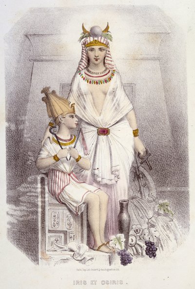 Iside e Osiride - in "Muses and fairies", di Mery e Foelix, ill. G. Staal, ed. G. de Gonet da Pierre Gustave Eugene Staal
