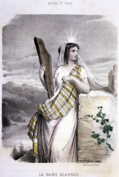 La Dama Bianca - in Le donne mitologiche, di Mery e Foelix, illustrazione di G. Staal, ed. da Gouet da Pierre Gustave Eugene Staal