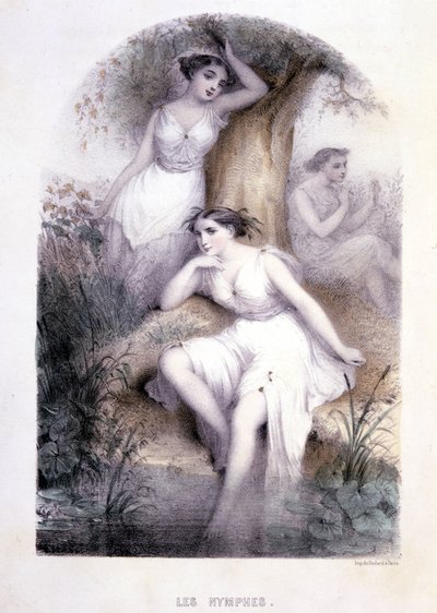 Le ninfe - in "Les femmes mythologiques", disegni di G. Staal, di Mery e il Cte Foelix, Ed. G. de Gouet da Pierre Gustave Eugene Staal