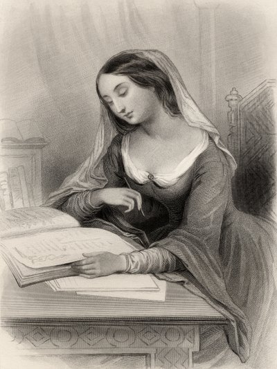 Eloisa (1101-60) illustrazione da 